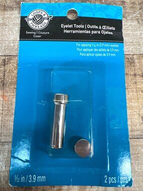 Loops & Threads Eyelet Tools For 5/32 In (3.9 Mm) Eyelets 2Pc Sewing Accessories